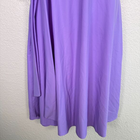 Elhoffer Wrap Dress Womens XL Essential Flutter Midi Cosplay Costume Lavender - Picture 4 of 11